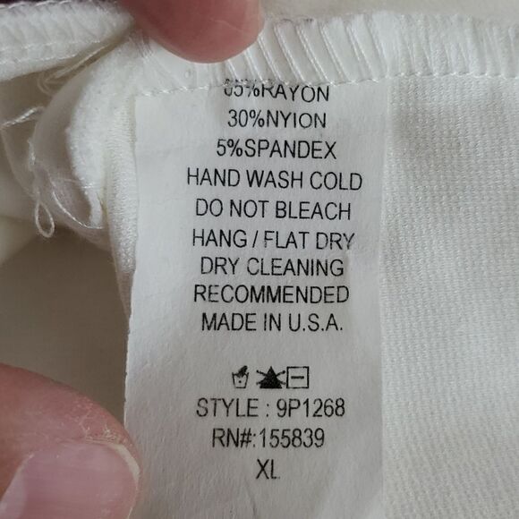 Windsor Womens Bow Tie High Wast Paper Bag Shorts Ivory Size XL - Picture 8 of 12